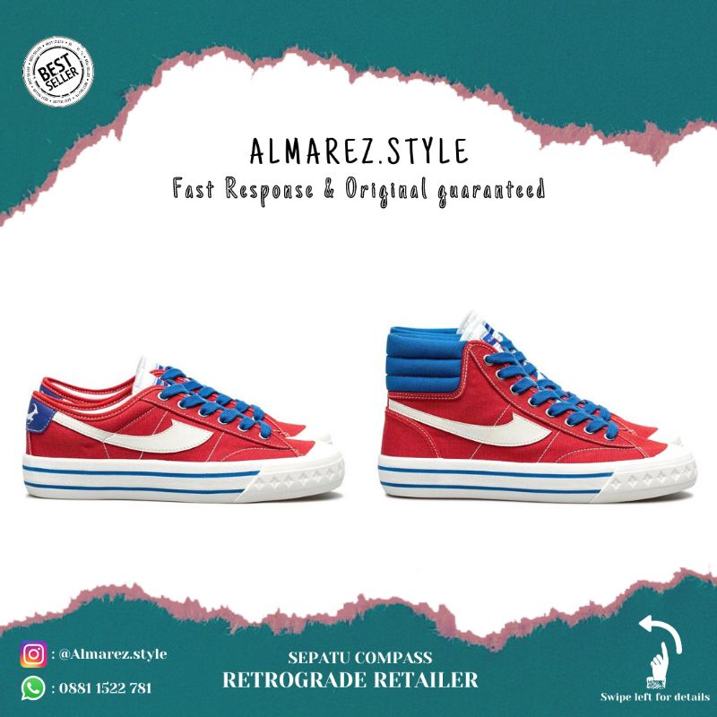 Compass Retrograde Low & High Exclusive Retailer Red