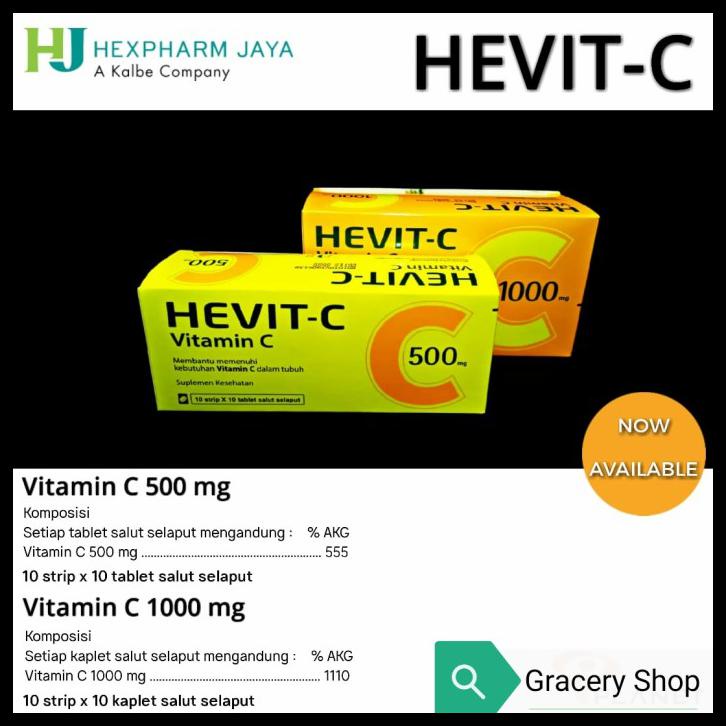 Harga vitamin hevit c 500 mg