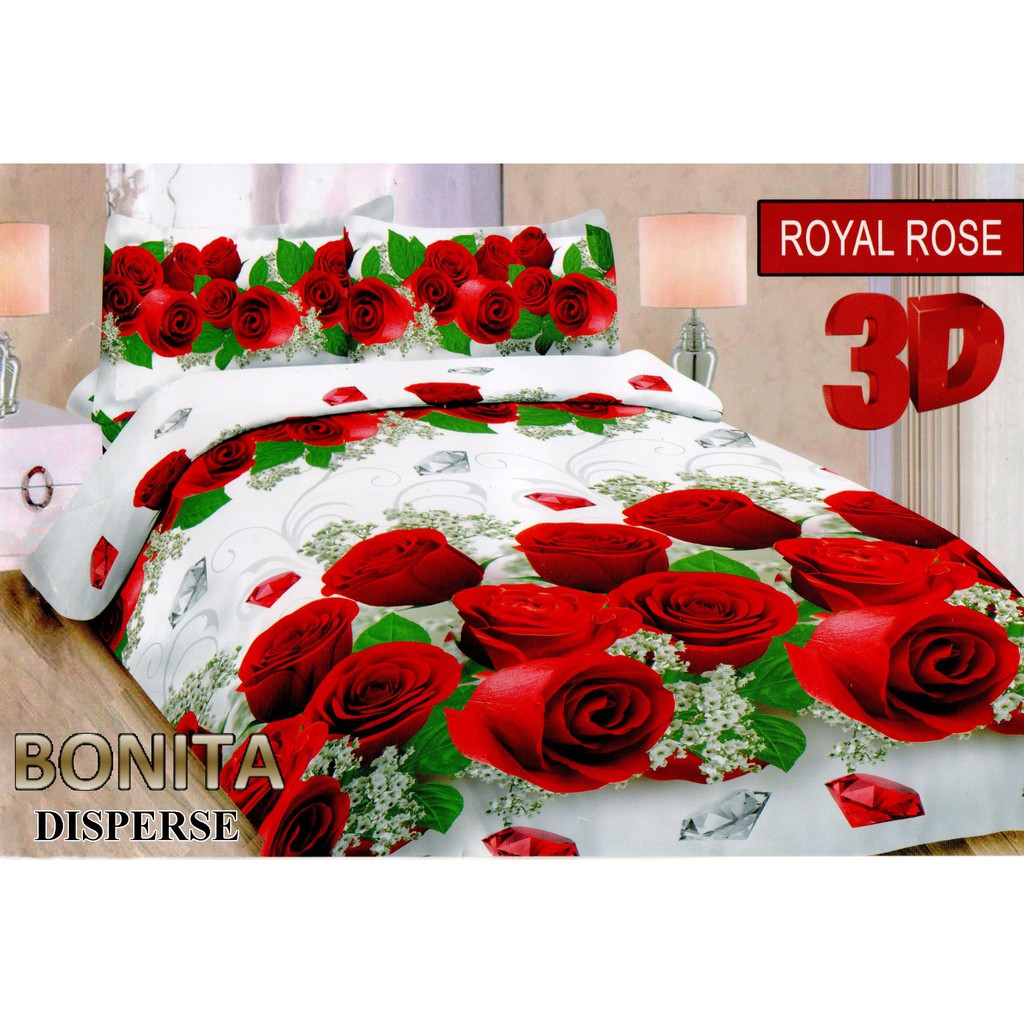 SPREI BONITA DISPERSE 180 MOTIF ROYAL ROSE