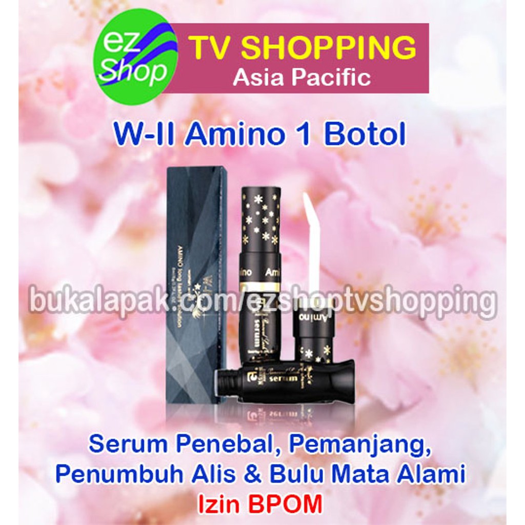 Promo Penebal, Pelentik, Pemanjang Alis & Bulu Mata Alami W-II Amino Ez Shop Diskon
