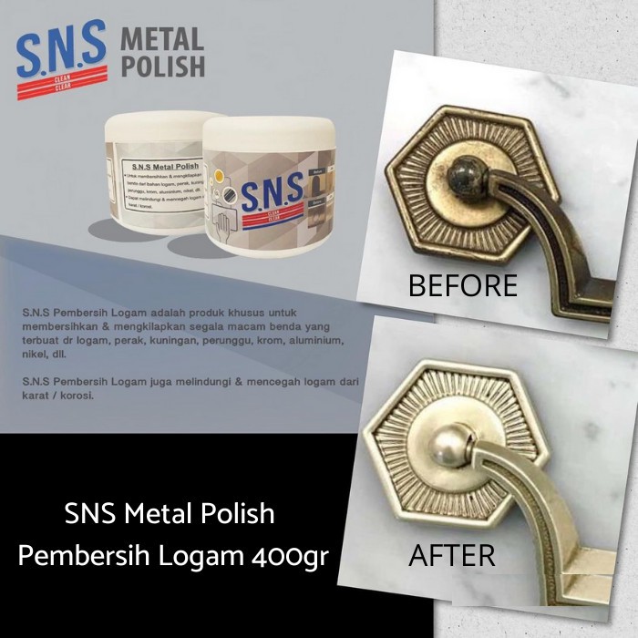 SNS Metal Polish Pembersih Logam 400gr