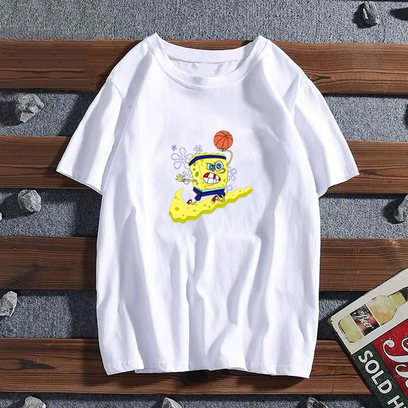 COD - NIKE Spongebob Patrick Basketball Tee Tshirt Sport Kaos Hoodie Premium Unisex