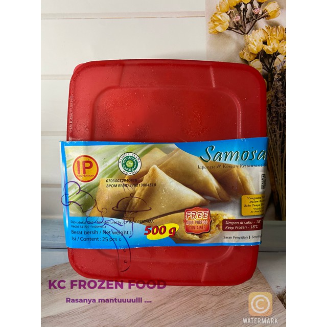 

KC Frozen - Samosa Kari India Isi 25 Pcs / Samosa Kemasan Box Murah