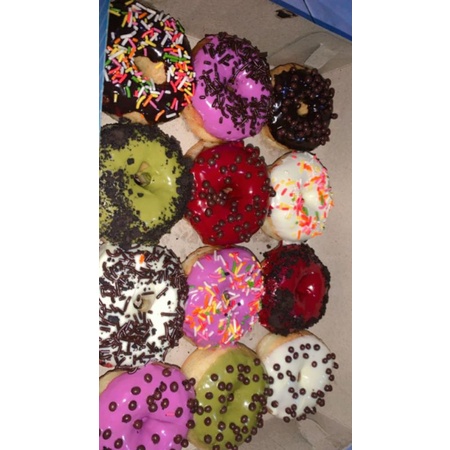 

Donat Mini Topping 250Gram(12pcs)//Pelapis Roti(Cokelat Cair)