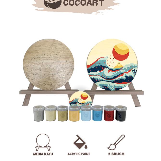 

[COD] Paint by Number [ in wood ] - Cocoart.id I Wood Diameter 20 cm TERBAIK Kode 1384