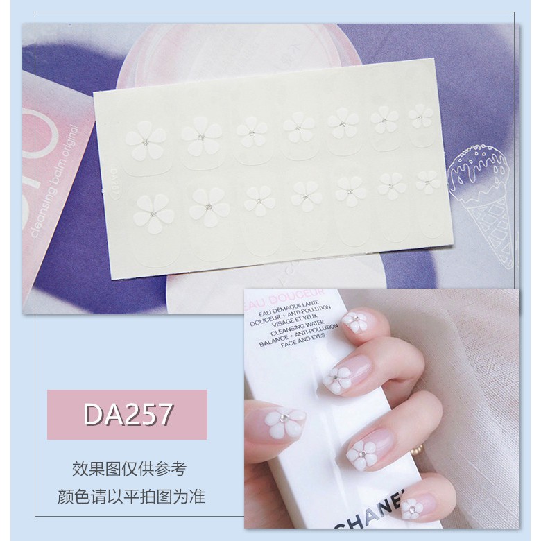&lt;Jjoygirl&gt;DA Nail Sticker Motif / Sticker Kuku / Stiker Kuku / Nail Stiker Glitter / Stripes Design