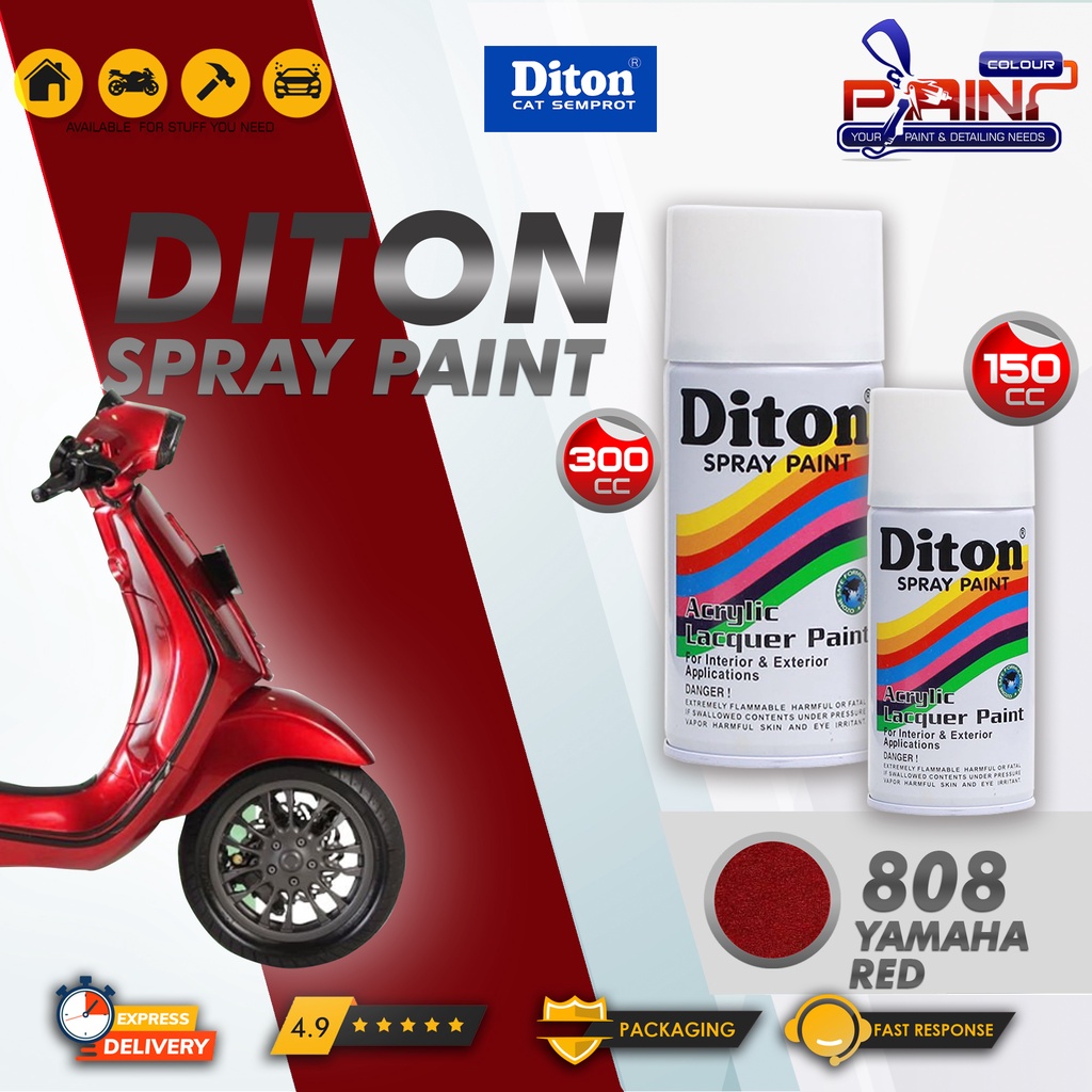 Diton Cat Semprot/Pylox/Motor/Helm/Gundam 150cc - 808 Yamaha Red