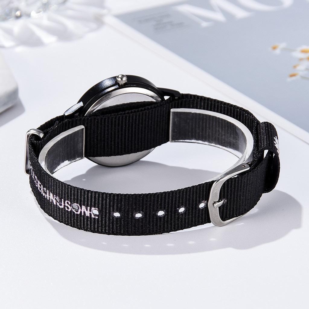 COD Jam Tangan Ins/Little Daisy Watch/Korean Nylon Strap Quartz Watch Couple Watch