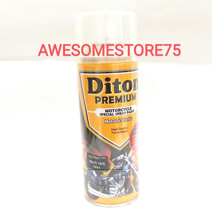 DITON PREMIUM **** HC 9901 BLACK JACK MET HARLEY Hitam Cat Semprot Pylox Pilox