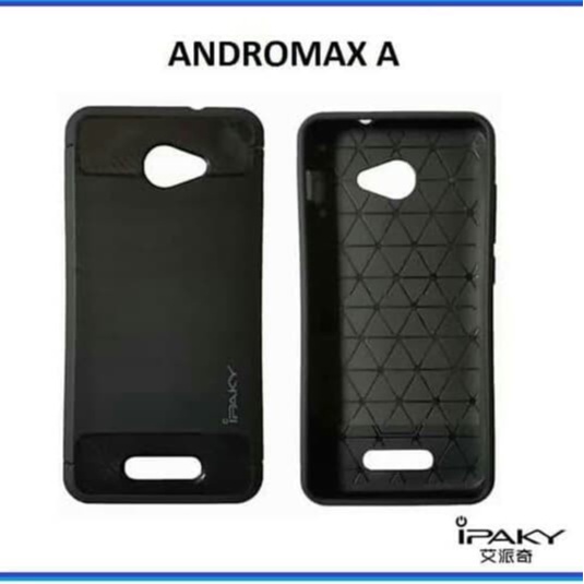 CASE SLIM FIT CARBON IPAKY ANDROMAX A SOFTCASE - FA