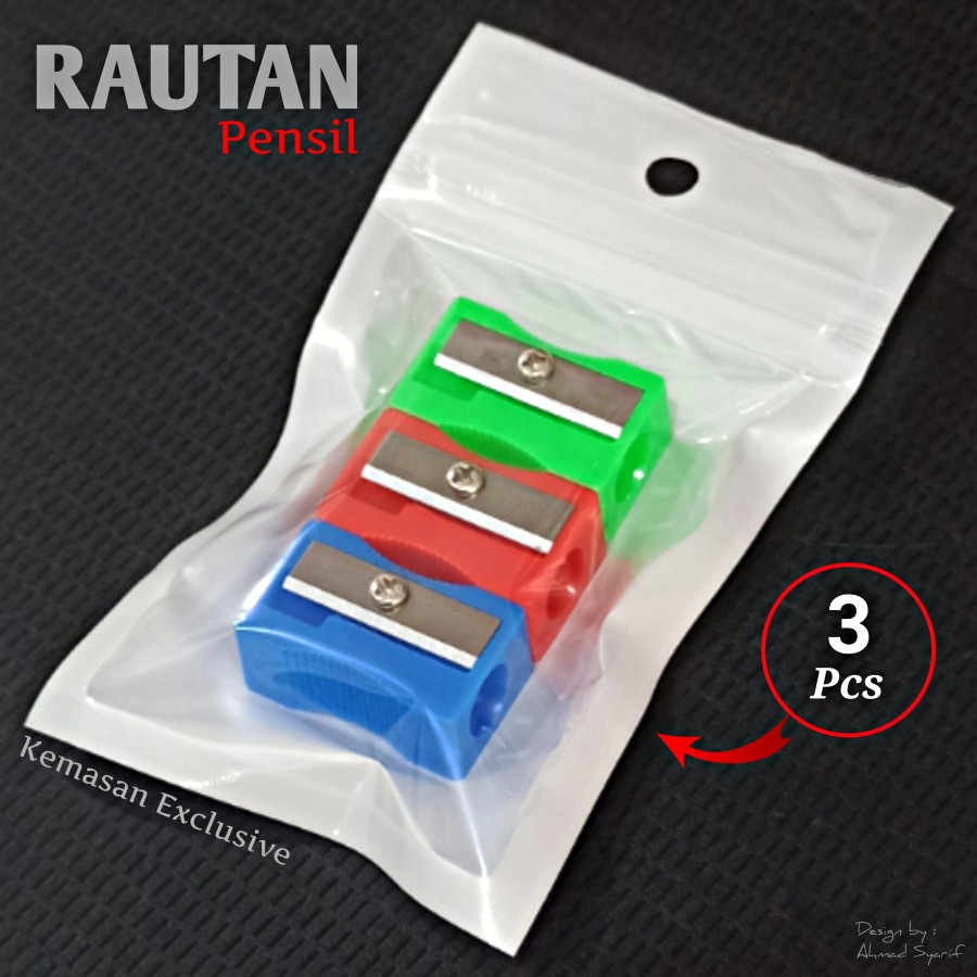 

PAKET 3 PCS RAUTAN PENSIL ANAK SERUTAN SEKOLAH ATK SOUVENIR ULTAH