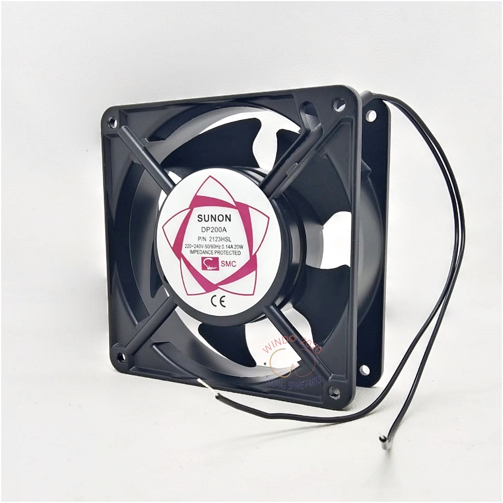 NEW FAN SHOW CASE 12CM X 12CM 220VOLT | MOTOR DINAMO KIPAS KOTAK PENDINGIN CONDENSOR KULKAS DLL