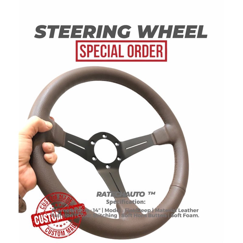 CUSTOM STEERING WHEEL RACING-STIR RACING CUSTOM-STIR MOBIL CUSTOM-SETIR RACING CUSTOM