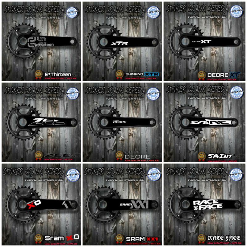 [PROMO] Decal Stiker Crank Sepeda All Varian / Sticker Decal Crank Sepeda Mtb / Stiker Crank Sepeda 