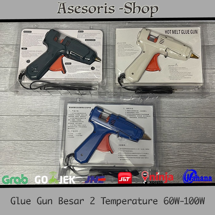 

rtc Glue Gun / Lem Tembak 2 Temperature 60w & 100W Besar Glue Gun 60 Watt Glue Gun 100 Watt Glue Gun