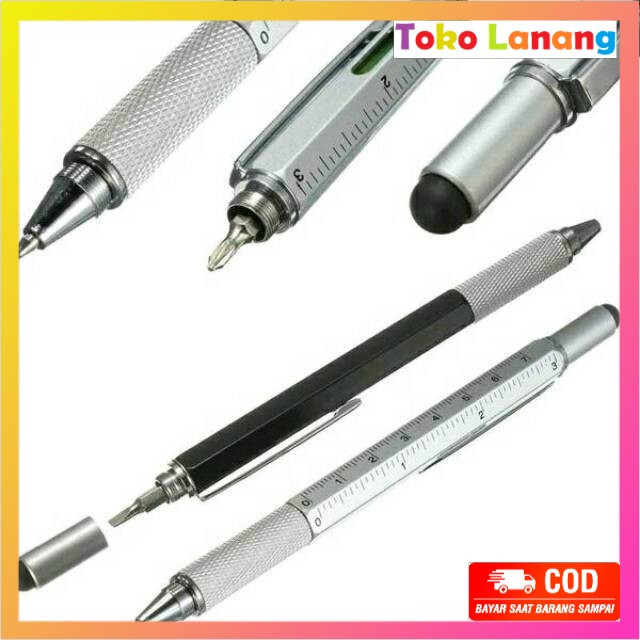 

TWL- PENA MULTIFUNGSI Stylus - Penggaris - Level - Obeng