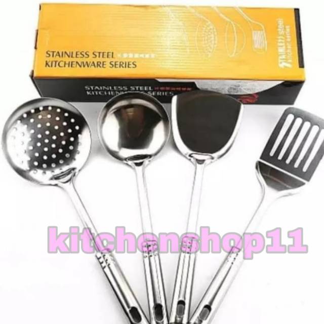 Sodet spatula Sutil stainless isi 4pcs / kitchenware stainless isi 4pcs / kitchen tools 4pcs