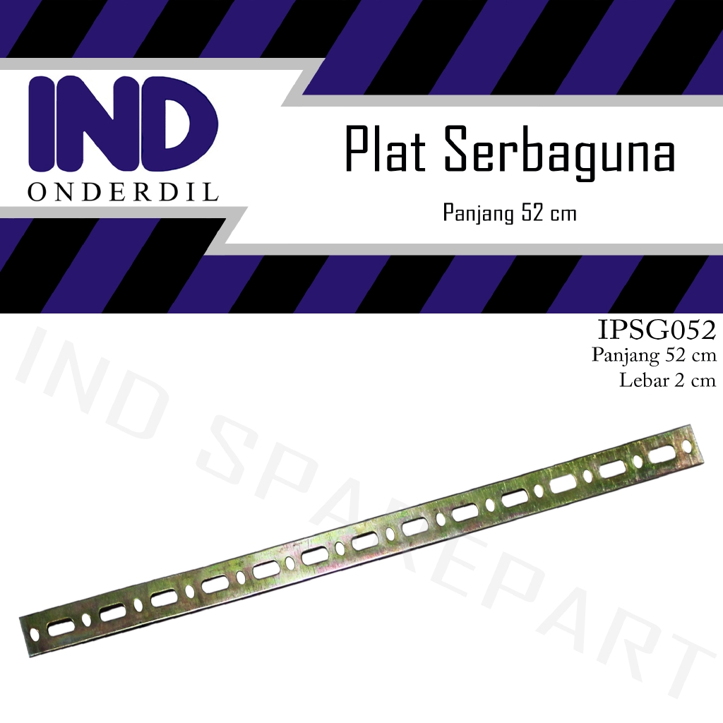 Plat-Bracket-Besi-Breket Serbaguna-Serba Guna Universal Variasi Lampu-Dll Panjang 52 cm-52cm