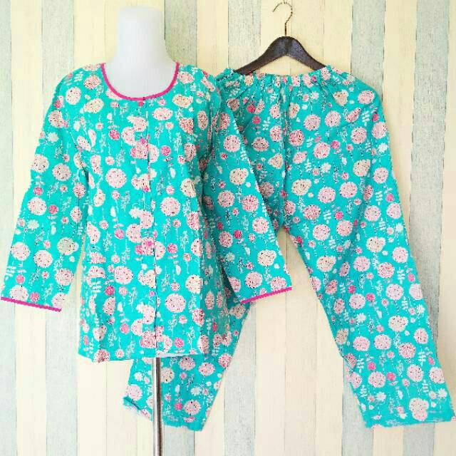 SETELAN PIYAMA LENGAN PANJANG PRETTY GIRL | KATUN SABATA | BUSUI FRIENDLY | MURAH ECER