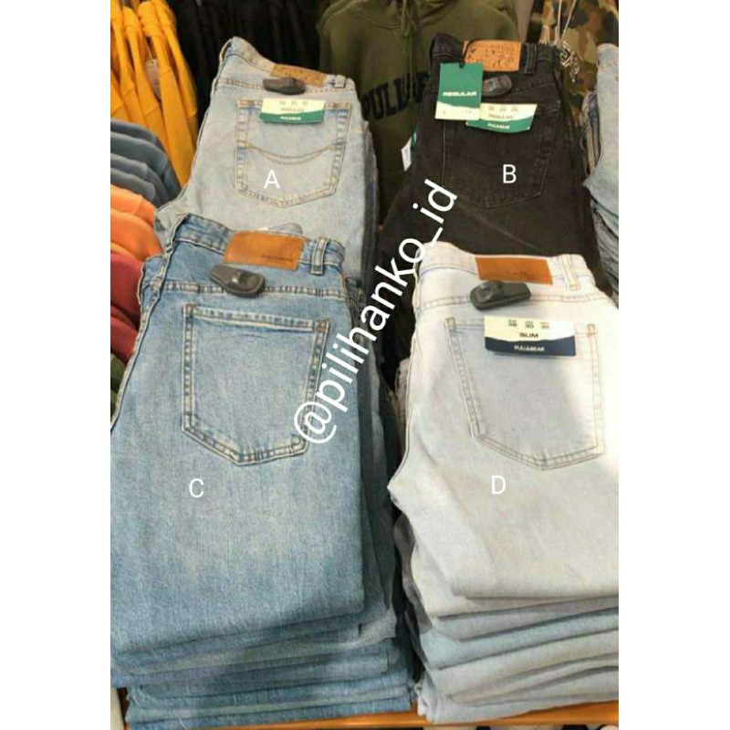 Slim Jeans Pull and Bear Original Celana Trousers P&B