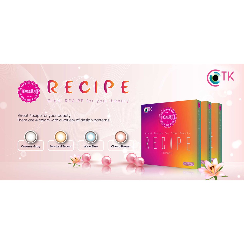 Softlens RECIPE 14,5 mm FREE LENSCASE