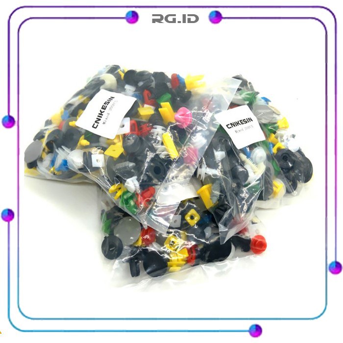 Baut Rivet Mobil Universal 160 PCS PE02 Multi-Color Grab Medan