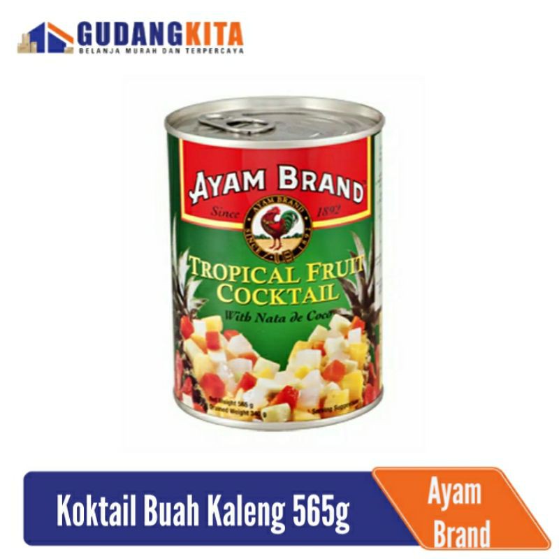 

Koktail Buah Kaleng Ayam Brand 565gr