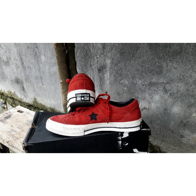 converse one star aniversery 45th red ori 100%