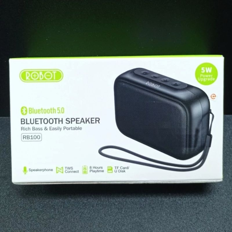 (ROBOT RT110) Speaker Bluetooth Bass Stereo Speaker Wireless Portable