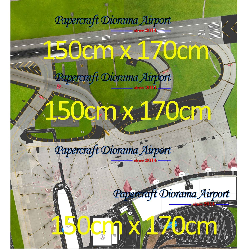 Update Terbaru Miniatur Airport Skala 1:400 dan 1:500