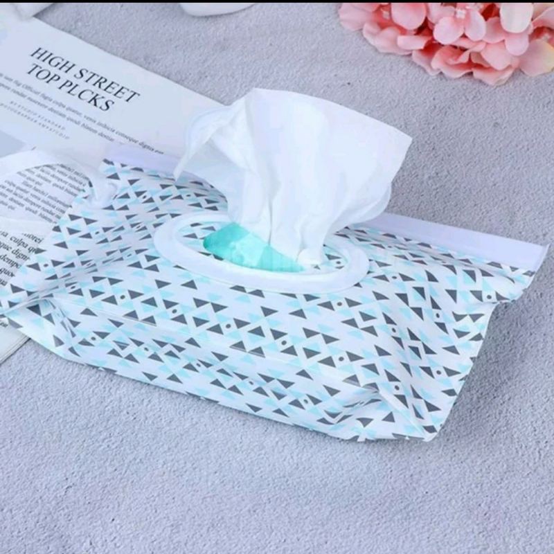 Tempat Tisu Tissue Basah Wet Wipes Pouch Bayi Baby Stroller