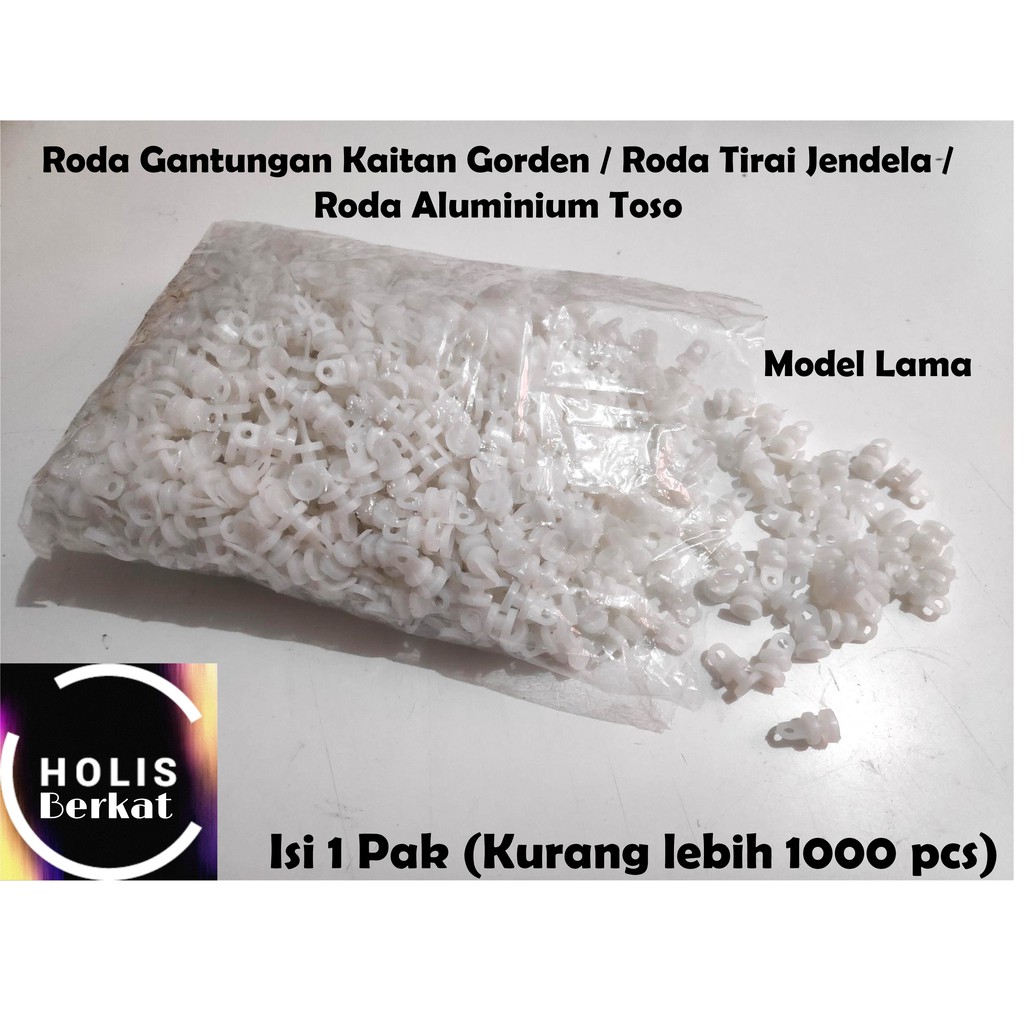 Roda Gantungan Kaitan Gorden / Tirai Jendela 1 Pak (1000 pcs)