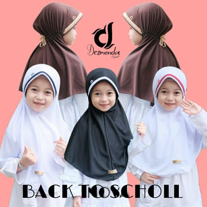jilbab sekolah anak ayuka / kerudung sekolah bahan PE