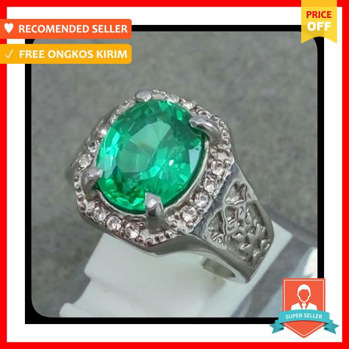 CINCIN PERMATA GREEN AQUAMARINE