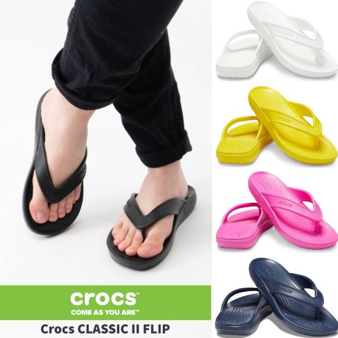 Crocs /Sandal pria / Sandal Jepit / Crocs Jepit /Crocs CLASSIC II FLIP TERLARIS TERPERCAYA ORIGINAL