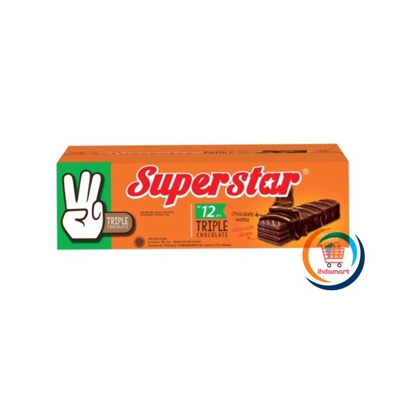 Superstar Triple Chocolate 18 gram Isi 12 pcs