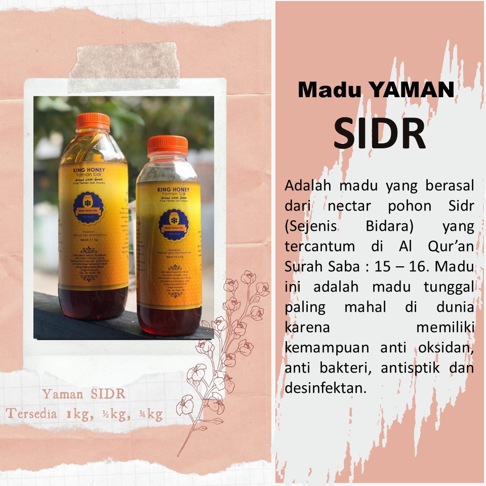 

Madu Yaman Sidr Ternak kemasan 500 gr