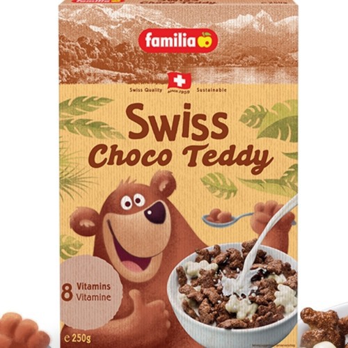 

FAMILIA SWISS CHOCO TEDDY CEREAL 250GR