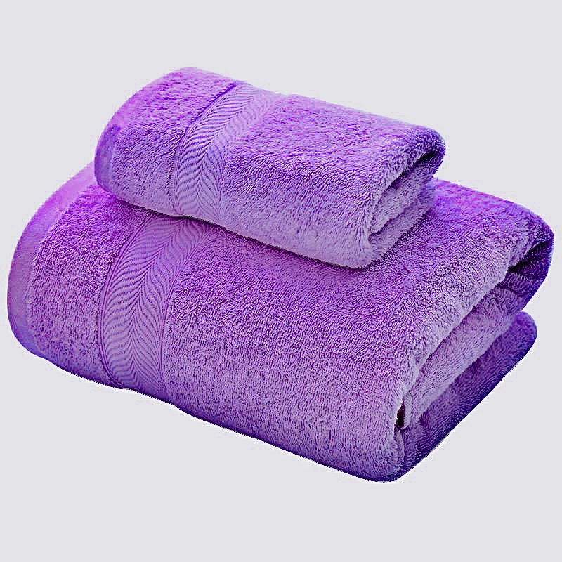 Handuk Mandi Dewasa Tebal Handuk Hotel Super SOFT Halus Lembut Polos Ungu COTTON Bamboo Termurah Terlaris