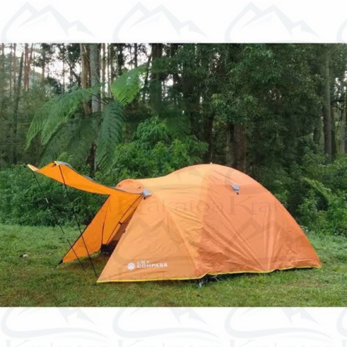 【COD】 Tenda Dome Compass LWY` Double Layer 4 - 5 Orang` Fiber 4P 5P Tent` Camping Outdoor Kemah Compas