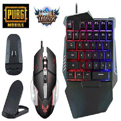 Gaming Keyboard Mouse Konverter Bluetooth 4in1 One Hand Keyboard G508