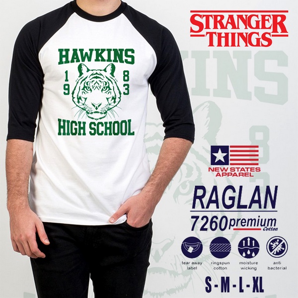 Kaos Hawkins Stranger Things Raglan 3/4 T-Shirt