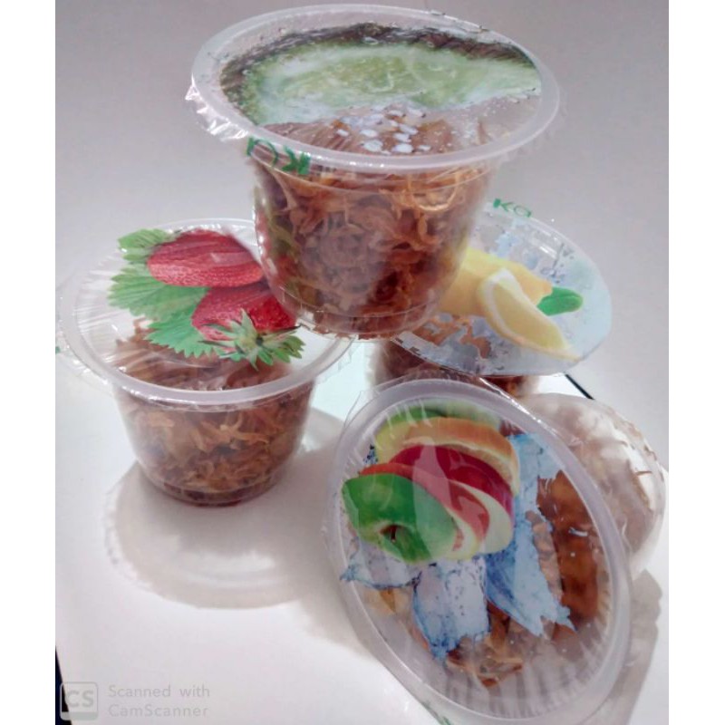 

BAWANG GORENG CUP (TANPA TEPUNG ) , 30 gram isi 10 Pcs