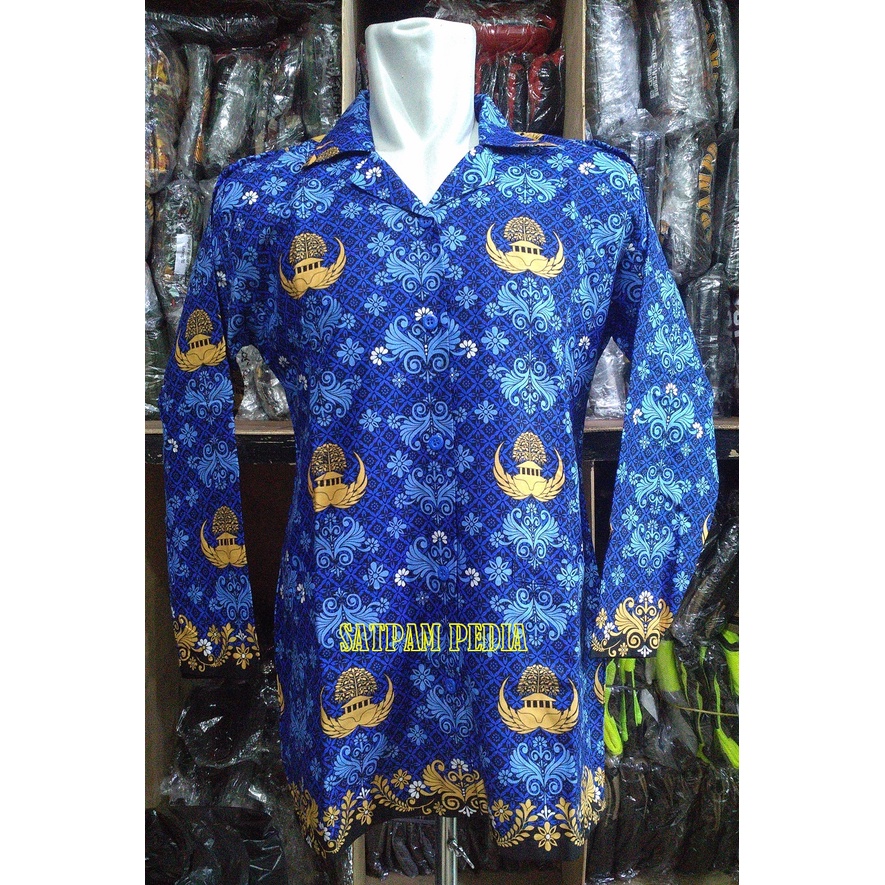 Kemeja Batik Korpri Wanita - Kemeja ASN Batik Wanita - Kemeja PNS Batik