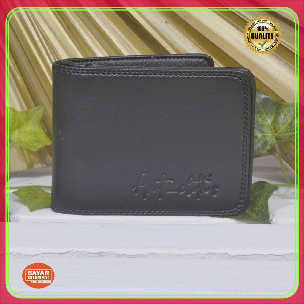 Terbaru !! Dompet Pria Lipat Tiga Kulit PVC kasual COD