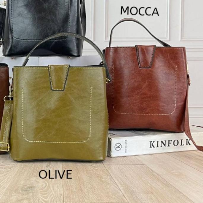 ☁ SLING BAG LATVIA TAS SELEMPANG POLOS CANTIK UNIK KULIT SINTETIC TEBAL BISA TENTENG ADA RESLITING ☎