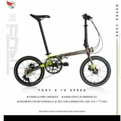 Element Troy  X 10SP Grey Green Chromoly