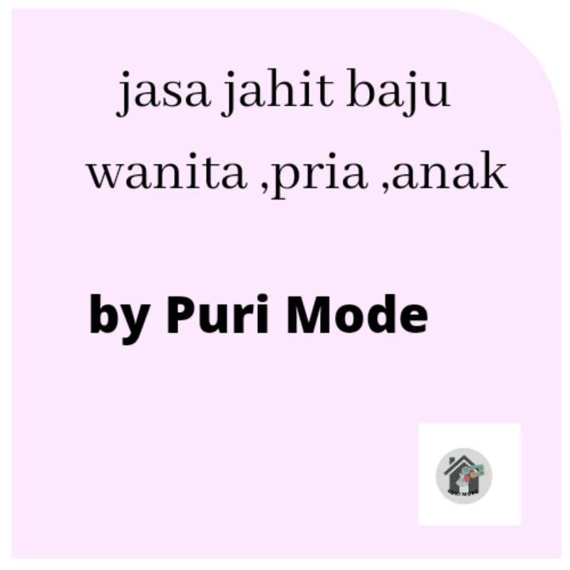 (PO) JASA JAHIT BAJU WANITA, ANAK, PRIA