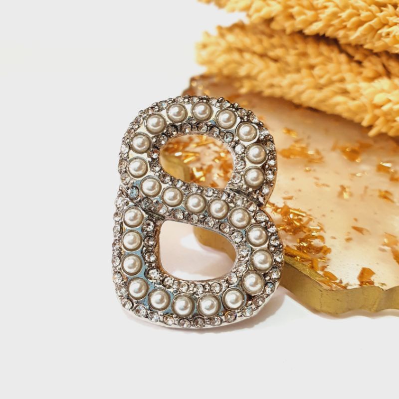 Brooch Buttonscarves KW / Bross Buttonscarves KW / Bross Button KW-011 Silver