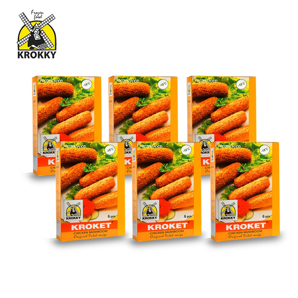 

Krokky Kroket Ayam Jamur (6pack/36pcs)